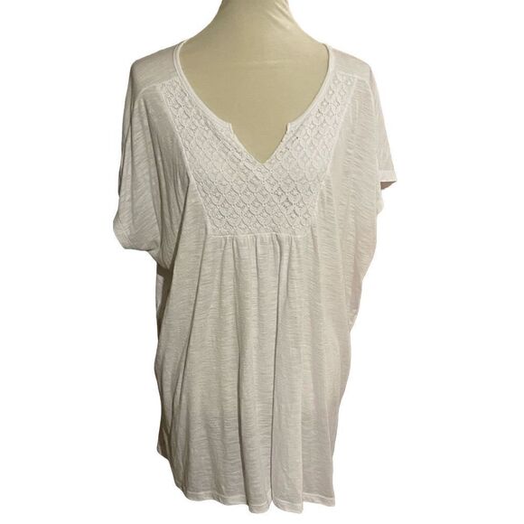 🎈Just My Size Blouse White Short Sleeve 3X🎈Clearance! 2/$15-3/$25 - Picture 1 of 10